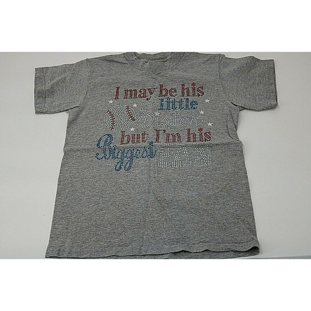 Tornado Activewear Girls Gray T-Shirt Short Sleeve Casual Summer Size Large